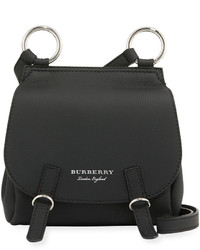 Burberry Bridle Small Soft Leather Crossbody Bag Black