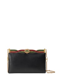 Gucci Broadway Logo Frame Leather Shoulder Bag