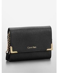 Calvin+Klein+Robin%27s+Egg+Saffiano+Leather+Bar+Clutch+Bag+H6jg15xa+Crossbody  for sale online