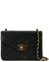 Chanel Vintage V Stitched Crossbody Bag