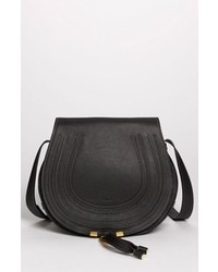 Chloé Chloe Marcie Leather Crossbody Bag Small Black
