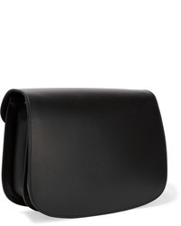 Vanessa Seward Claire Matte And Patent Leather Shoulder Bag Black