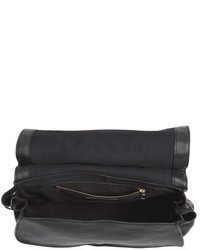 See by Chloe Collins Studded Leather Messenger Bag Black