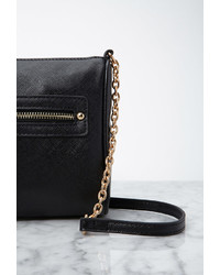 Forever 21 Crosshatched Faux Leather Crossbody