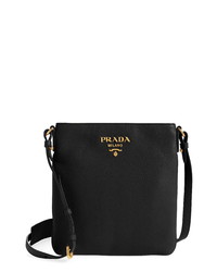 Prada Daino Leather Flat Crossbody Bag