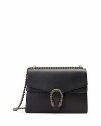 Gucci Dionysus Medium Leather Shoulder Bag Black