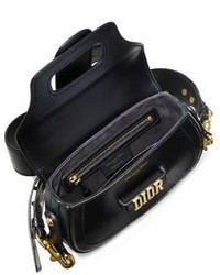 Christian Dior Dior Medium D Fence Leather Saddle Bag