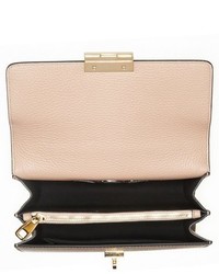 Dolce & Gabbana Dolcegabbana Small Rosalia Calfskin Leather Shoulder Bag