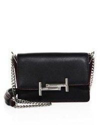 Tod's Double T Leather Chain Crossbody Bag