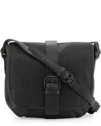 French Connection Edie Perforated Crossbody Bag Black