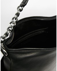 French Connection Embossed Leather Shoulder Bag