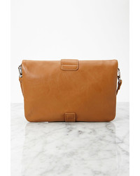 Forever 21 Faux Leather Foldover Crossbody