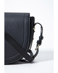 Forever 21 Flap Top Faux Leather Crossbody