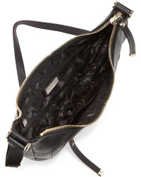 Furla Ginevra Pebbled Leather Crossbody Bag Black