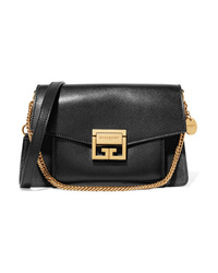Givenchy Gv3 Small Textured Leather And Suede Shoulder Bag