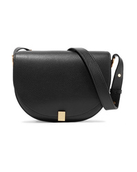 Victoria Beckham Half Moon Box Textured Leather Shoulder Bag