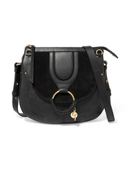 See by Chloe Hana Medium Textured Leather And Suede Shoulder Bag