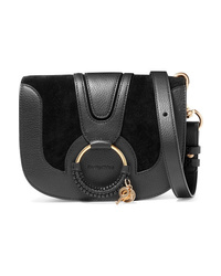 See by Chloe Hana Small Textured Leather And Suede Shoulder Bag