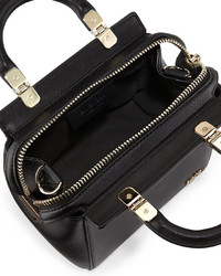 Givenchy Hdg Top Handle Mini Leather Crossbody Bag Black
