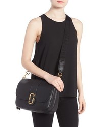 Marc Jacobs Interlock Leather Crossbody Bag Black