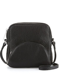 L.A.M.B. Jillian Leather Crossbody Bag Black