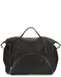 L.A.M.B. Johanna Grained Leather Shoulder Bag Black