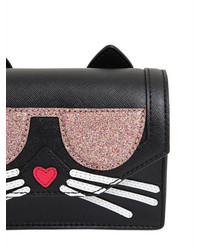 Karl Lagerfeld K Kocktail Cat Faux Leather Shoulder Bag