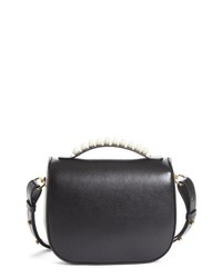 Simone Rocha Leather Box Bag With Imitation Pearl Trim