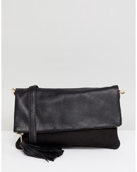 Urbancode Leather Cross Body Bag With Zip Flap