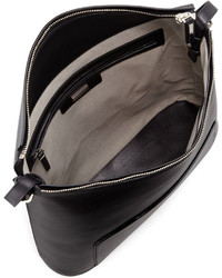 The Row Leather Crossbody Bag Black