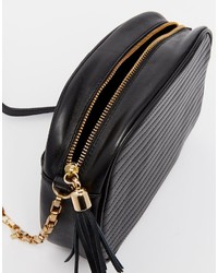 Vagabond Leather Quilted Crossbody Bag With Chain Strap