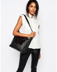 Whistles Leather Shoulder Bag With Envelope Pocket