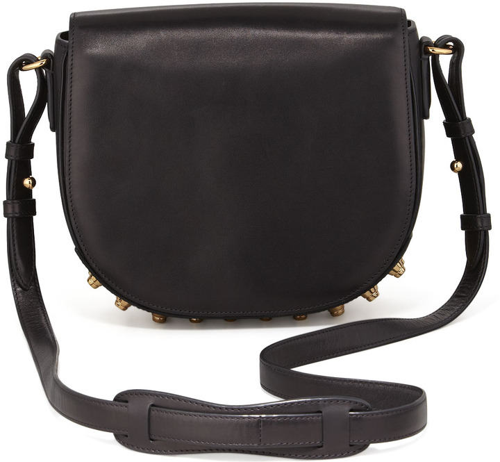 black leather crossbody handbags