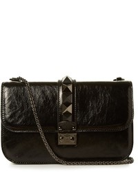 Valentino Lock Medium Leather Shoulder Bag