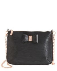 Ted Baker London Caisey Small Leather Crossbody Bag Black