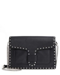 Rebecca Minkoff Medium Midnighter Leather Crossbody Bag Black