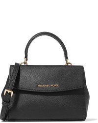 MICHAEL Michael Kors Michl Michl Kors Ava Mini Textured Leather Shoulder Bag Black