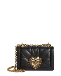 Dolce & Gabbana Micro Devotion Leather Shoulder Bag