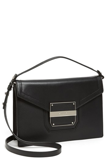 Milly Colby Leather Crossbody Bag Black, $295 | Nordstrom | Lookastic