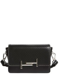 Tod's Mini Double T Perforated Leather Crossbody Bag