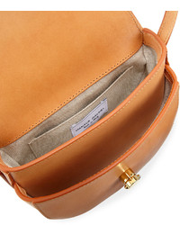 Mansur Gavriel Mini Leather Saddle Bag