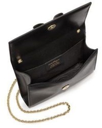 Salvatore Ferragamo Miss Vara Mini Two Tone Saffiano Leather Chain Crossbody Bag