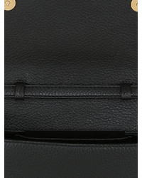 Moschino Logo Lettering Leather Shoulder Bag