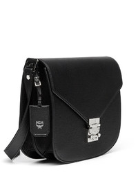 MCM Patricia Medium Leather Crossbody Bag Black