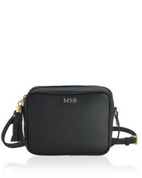 GiGi New York Personalized Madison Pebbled Leather Crossbody Bag