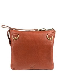 Will Leather Goods Petal Leather Crossbody Bag Brown