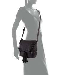 Kooba Priscilla Pebbled Leather Shoulder Bag Black