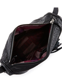 Kooba Priscilla Pebbled Leather Shoulder Bag Black