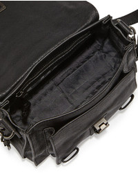 Proenza Schouler Ps1 Leather Fringe Shoulder Bag Black