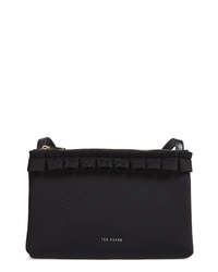 Ted Baker London Really Ruffle Faux Leather Crossbody Bag